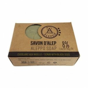 Pastilla de Jabón de Alepo Exfoliante Black Seed