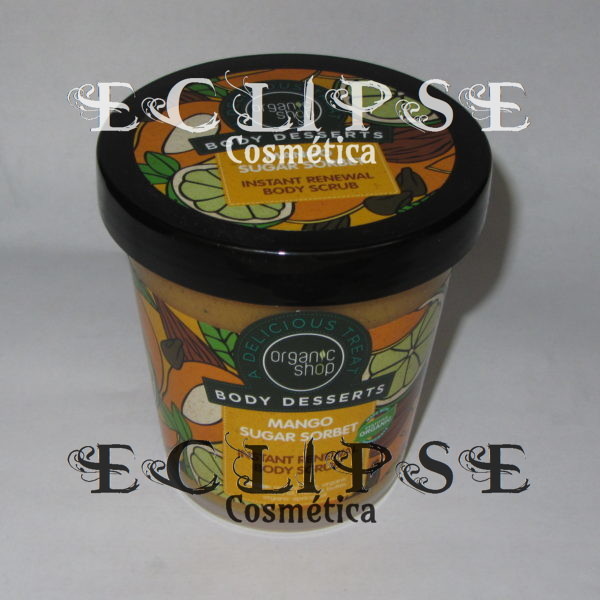 Exfoliante Corporal Renovación Sorbete Azúcar de Mango Eclipse Cosmética