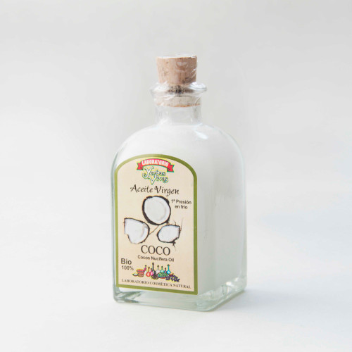 Aceite de coco 100 ml Pote de Vidrio