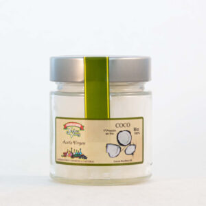 Aceite Natural de coco Bio en tarro de cristal